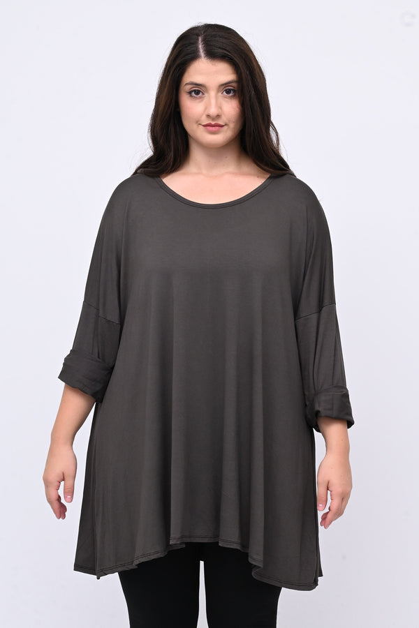 Maglia basica viscosa over - Moro