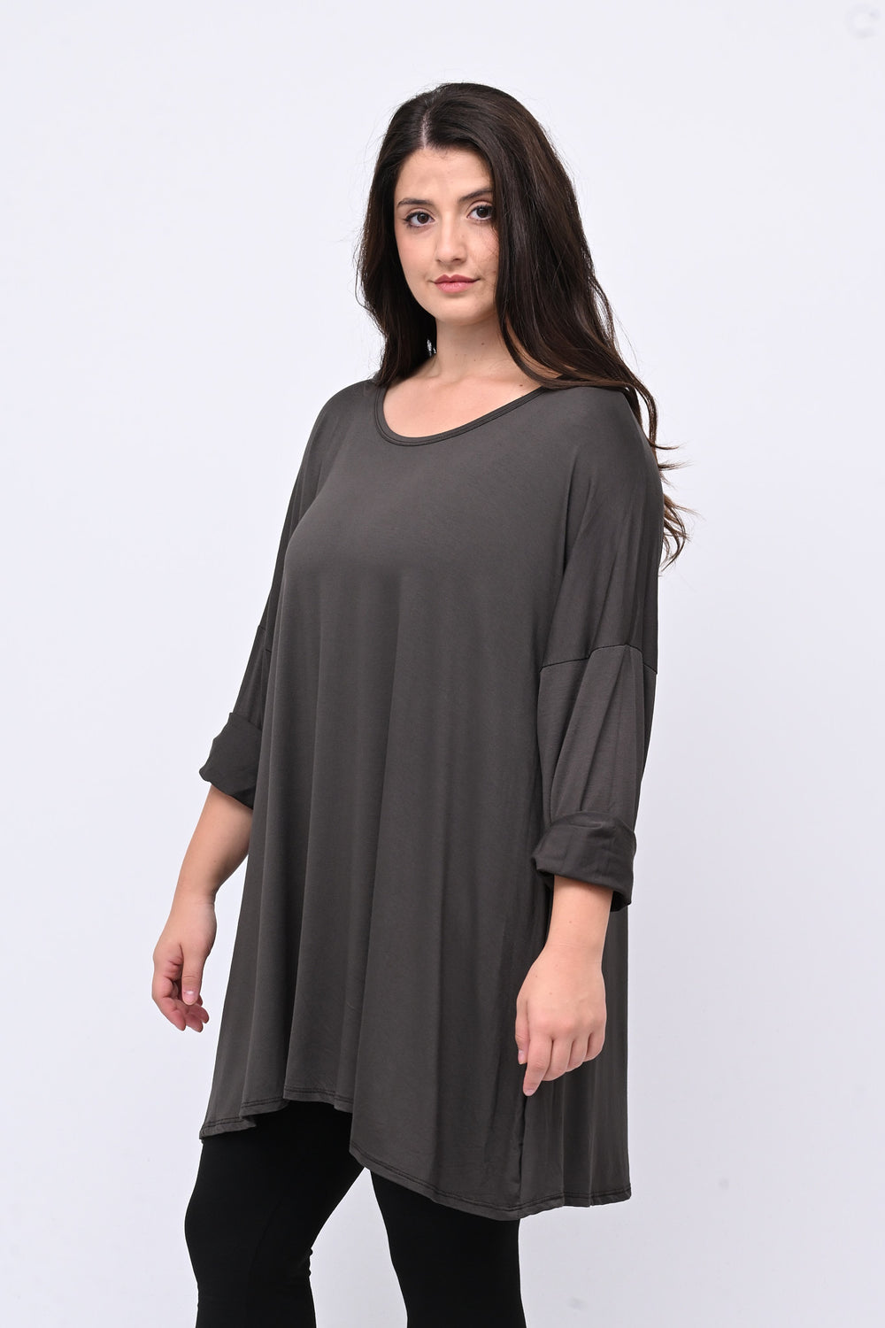 Maglia basica viscosa over - Moro