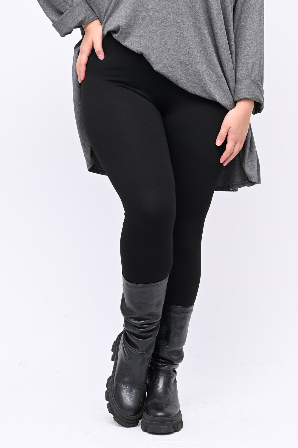 Leggins basico viscosa - Nero
