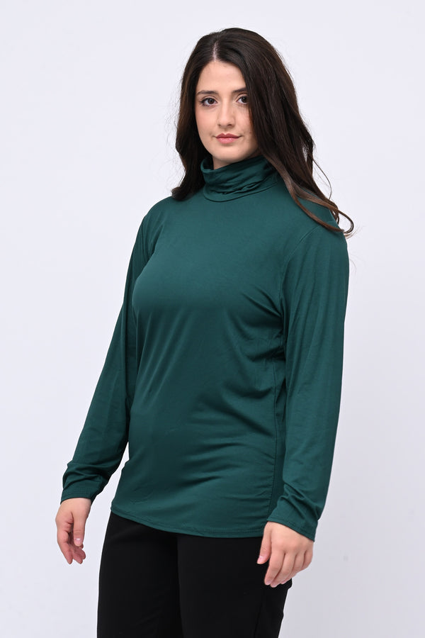 Lupetto viscosa - Verde bottiglia