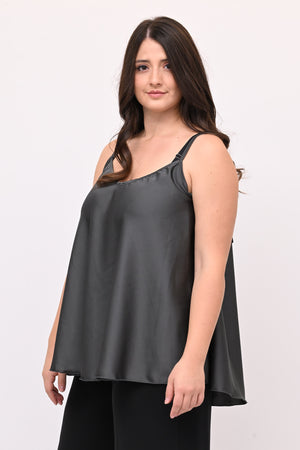 Top raso svasato - Grigio piombo