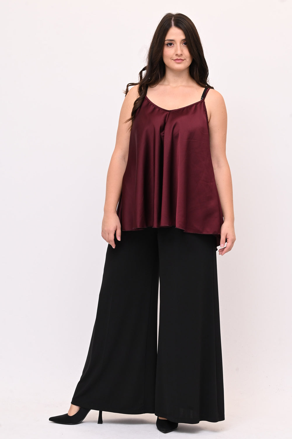 Top raso svasato - Vino