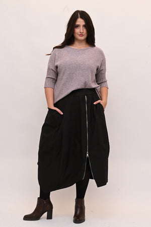 Pull scatola manica coste - Glicine