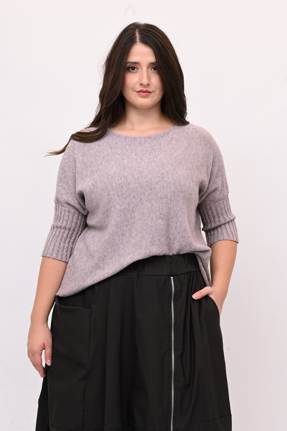 Pull scatola manica coste - Glicine
