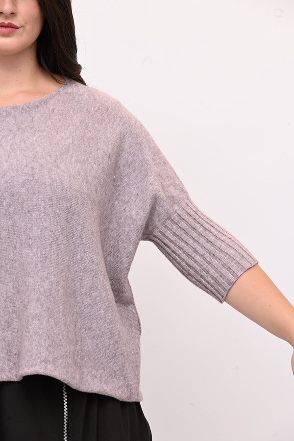 Pull scatola manica coste - Glicine