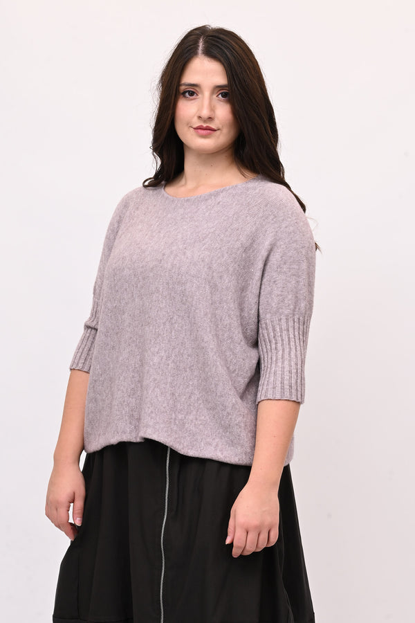 Pull scatola manica coste - Glicine
