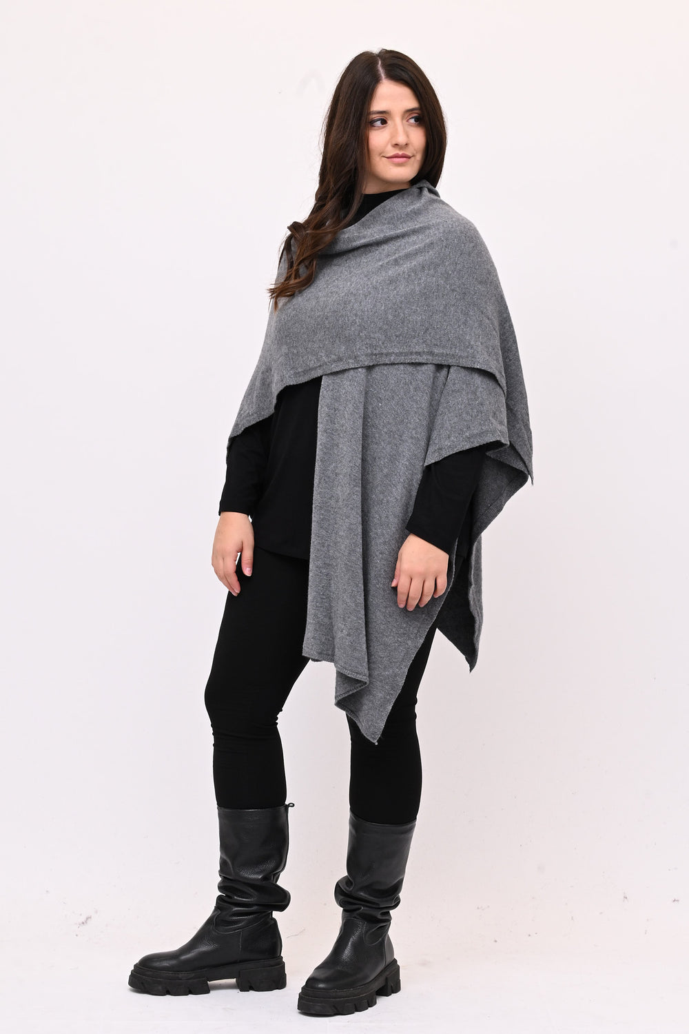 Mantella calda viscosa - Grigio