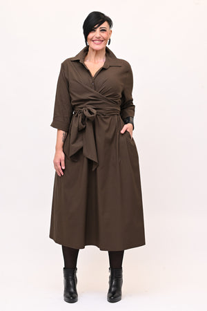 Abito incrocio bengalina over - Moro