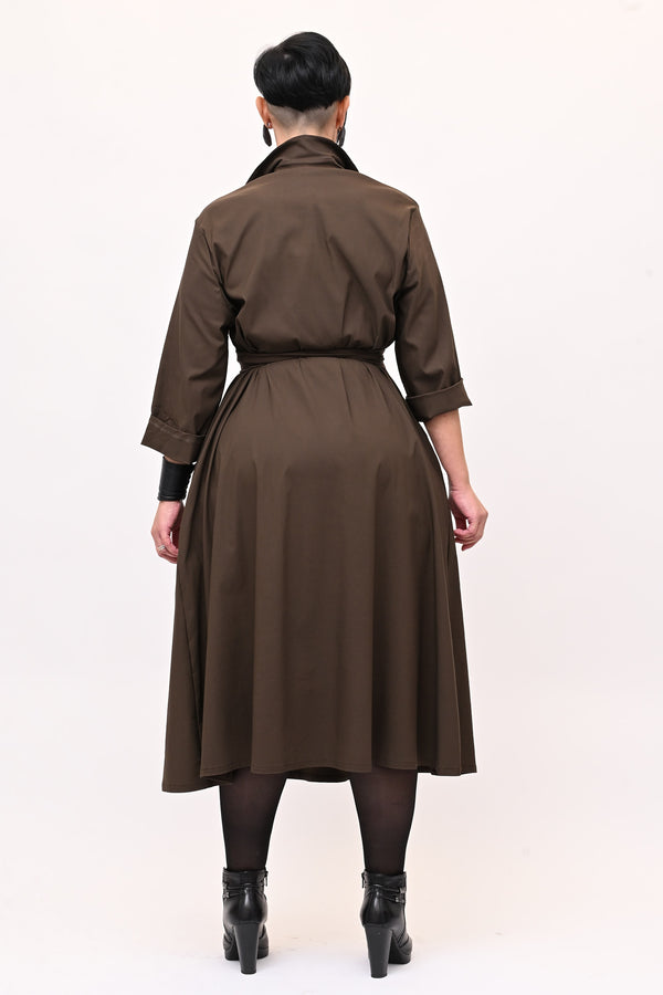 Abito incrocio bengalina over - Moro