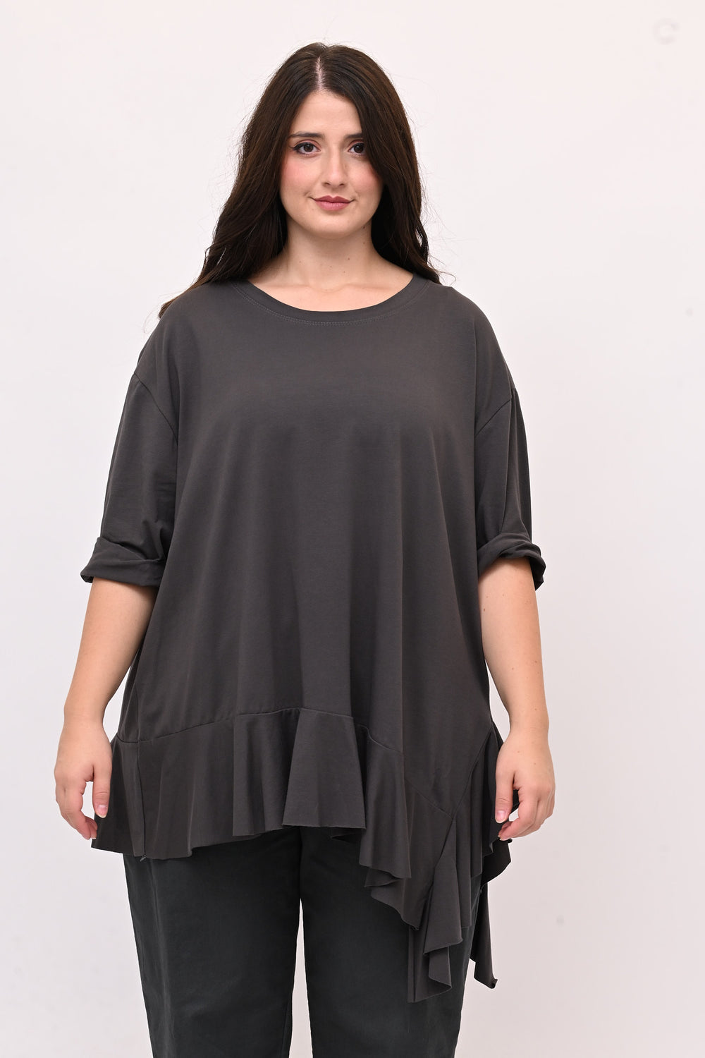 T-shirt balza punte - Grigio