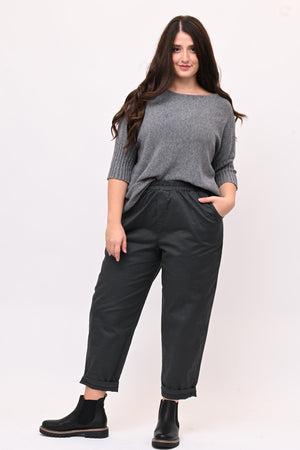 Pantalone baggy cotone - Grigio