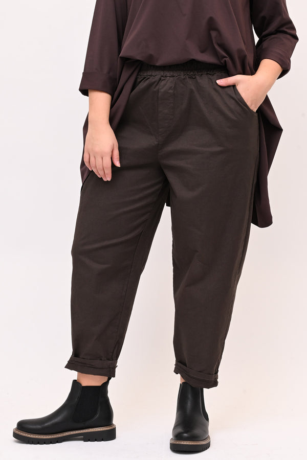 Pantalone baggy cotone - Moro