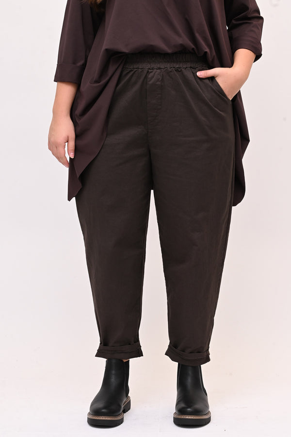 Pantalone baggy cotone - Moro