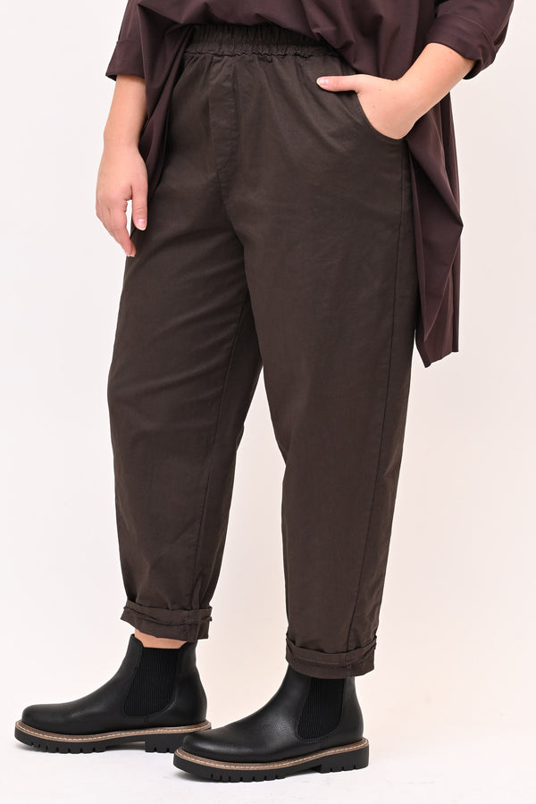 Pantalone baggy cotone - Moro