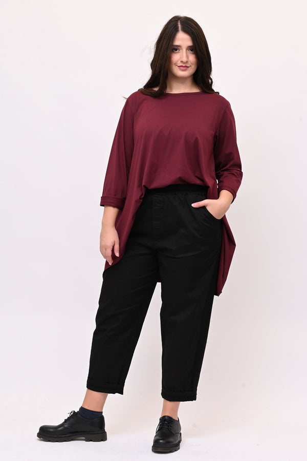 Pantalone baggy cotone - Nero