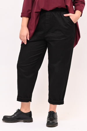 Pantalone baggy cotone - Nero