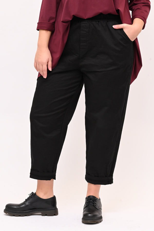 Pantalone baggy cotone - Nero