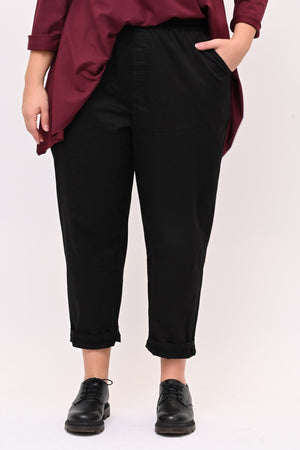 Pantalone baggy cotone - Nero