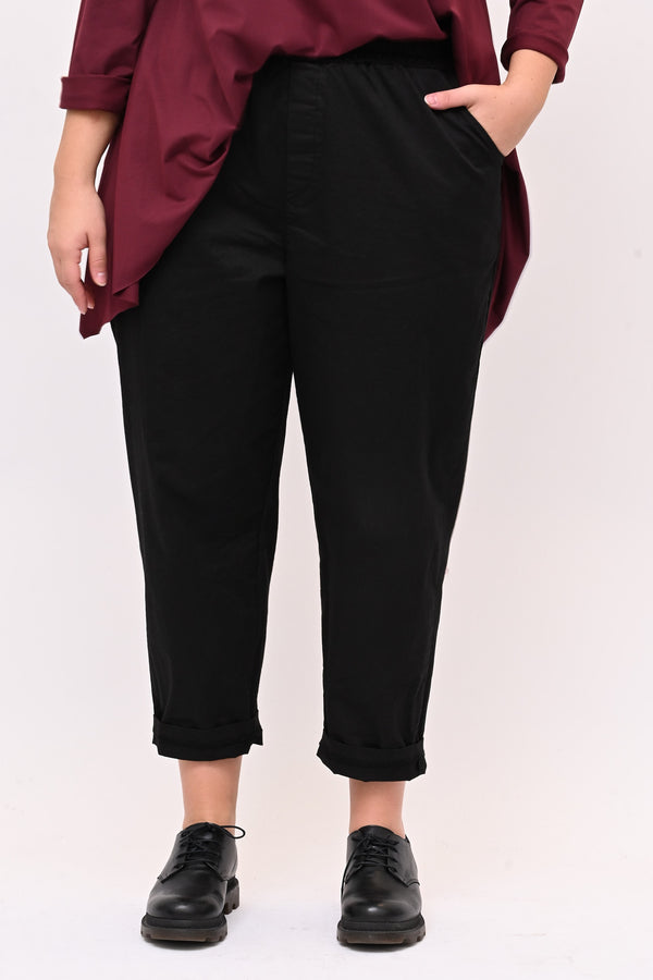 Pantalone baggy cotone - Nero