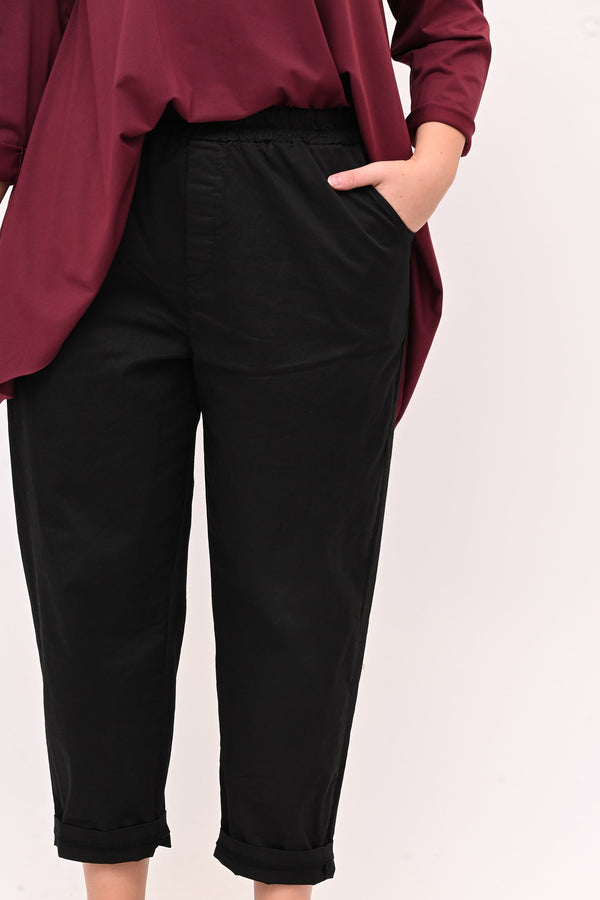 Pantalone baggy cotone - Nero