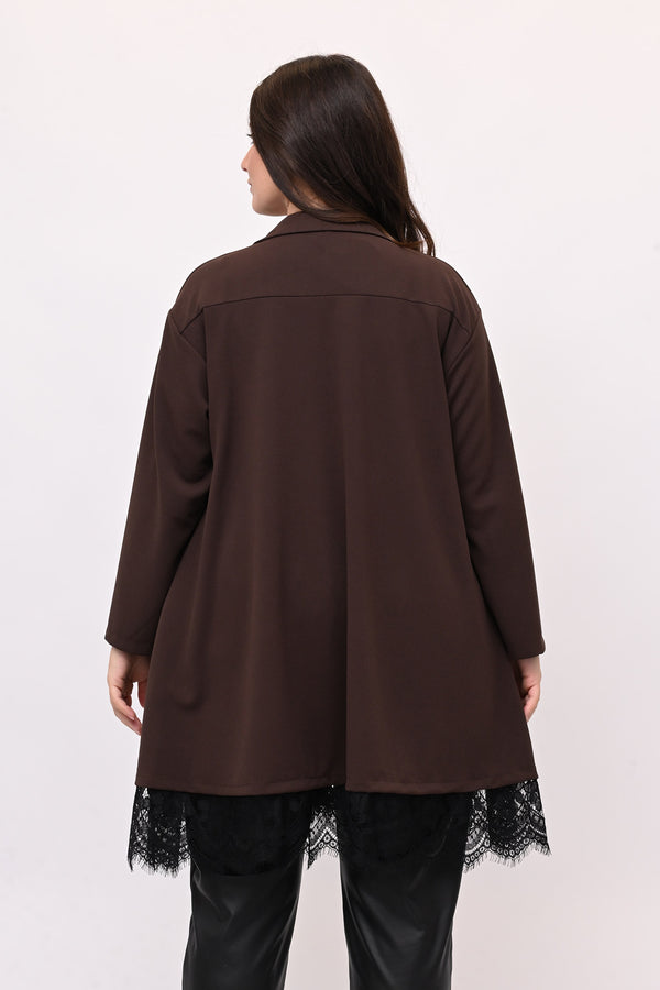 Camicia crèpes pizzo - Moro