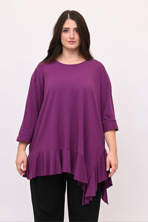 T-shirt balza punte - Viola