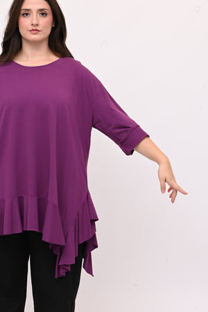 T-shirt balza punte - Viola