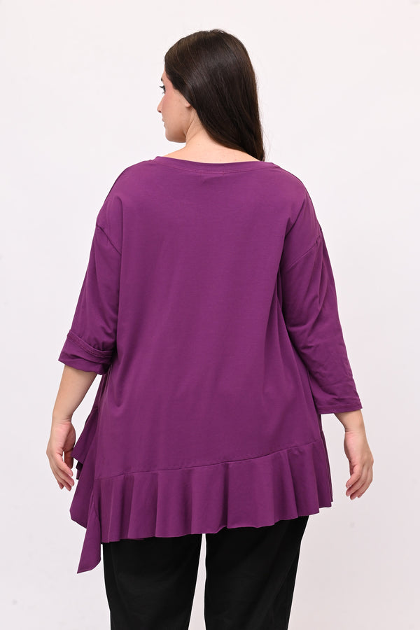 T-shirt balza punte - Viola