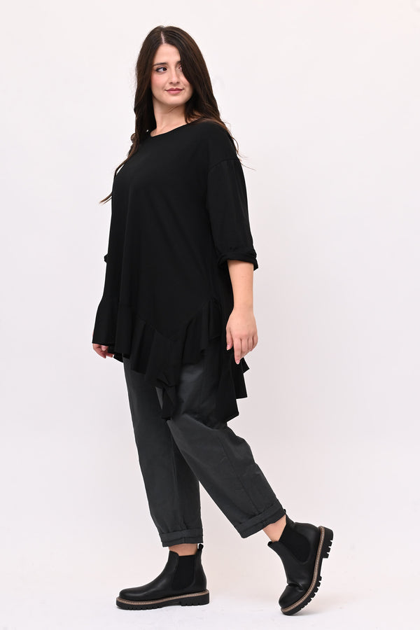 T-shirt balza punte - Nero