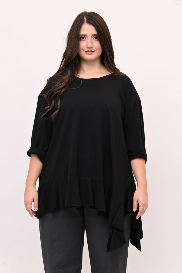 T-shirt balza punte - Nero