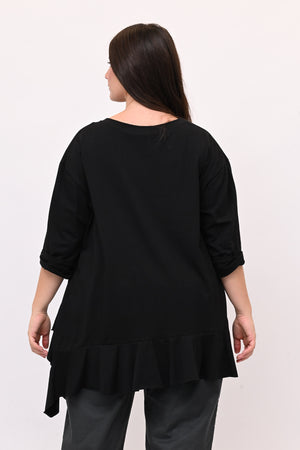 T-shirt balza punte - Nero