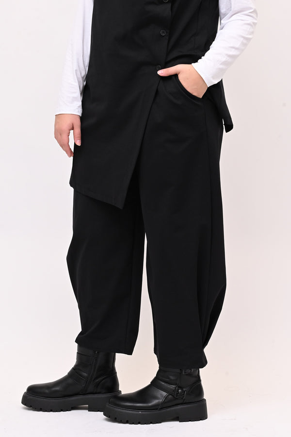 Completo gilet bottoni - Nero