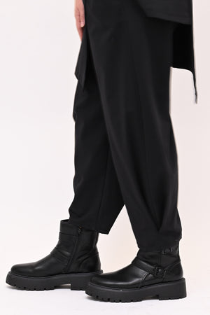 Completo gilet bottoni - Nero