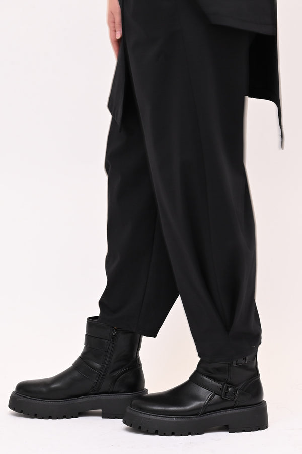 Completo gilet bottoni - Nero