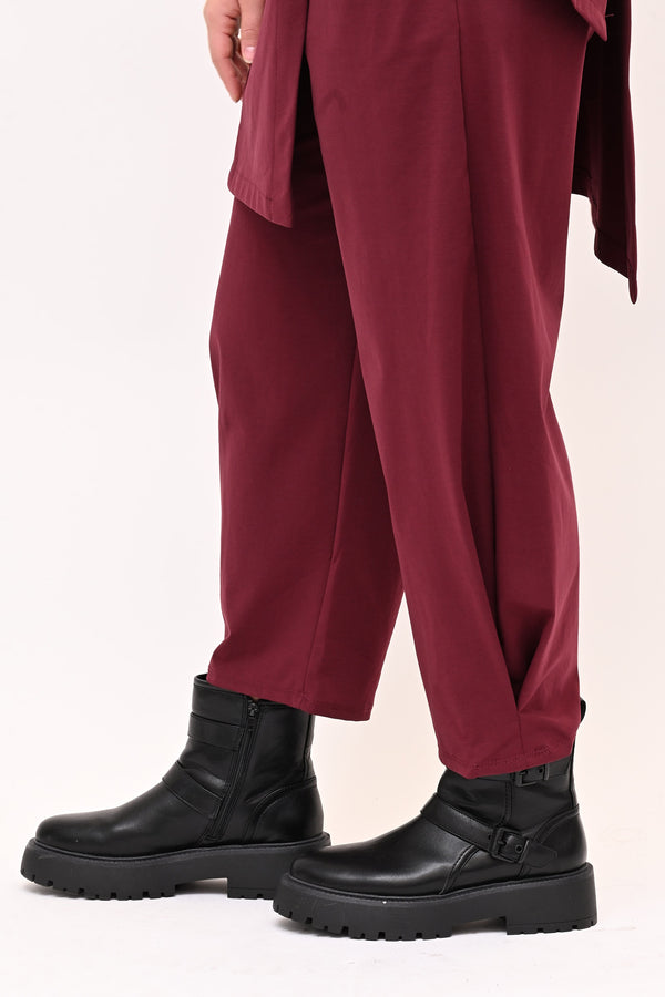 Completo gilet bottoni - Vino