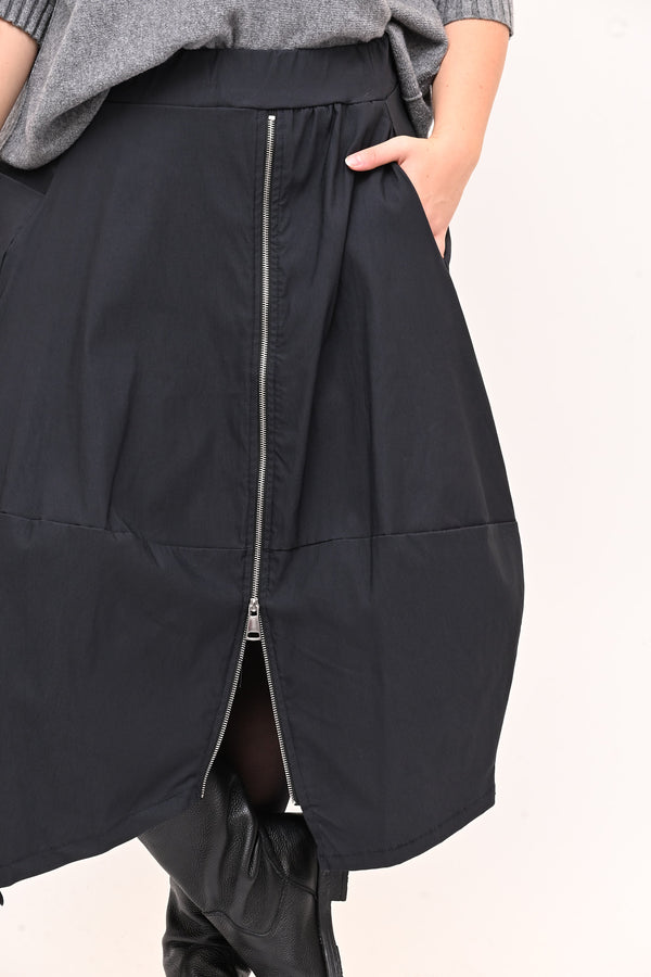 Gonna bengalina zip - Grigio