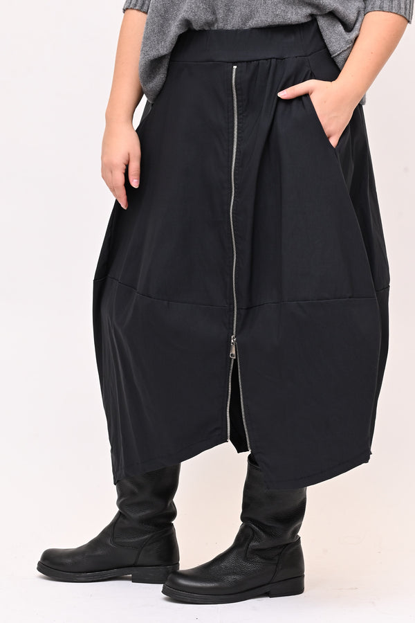 Gonna bengalina zip - Grigio