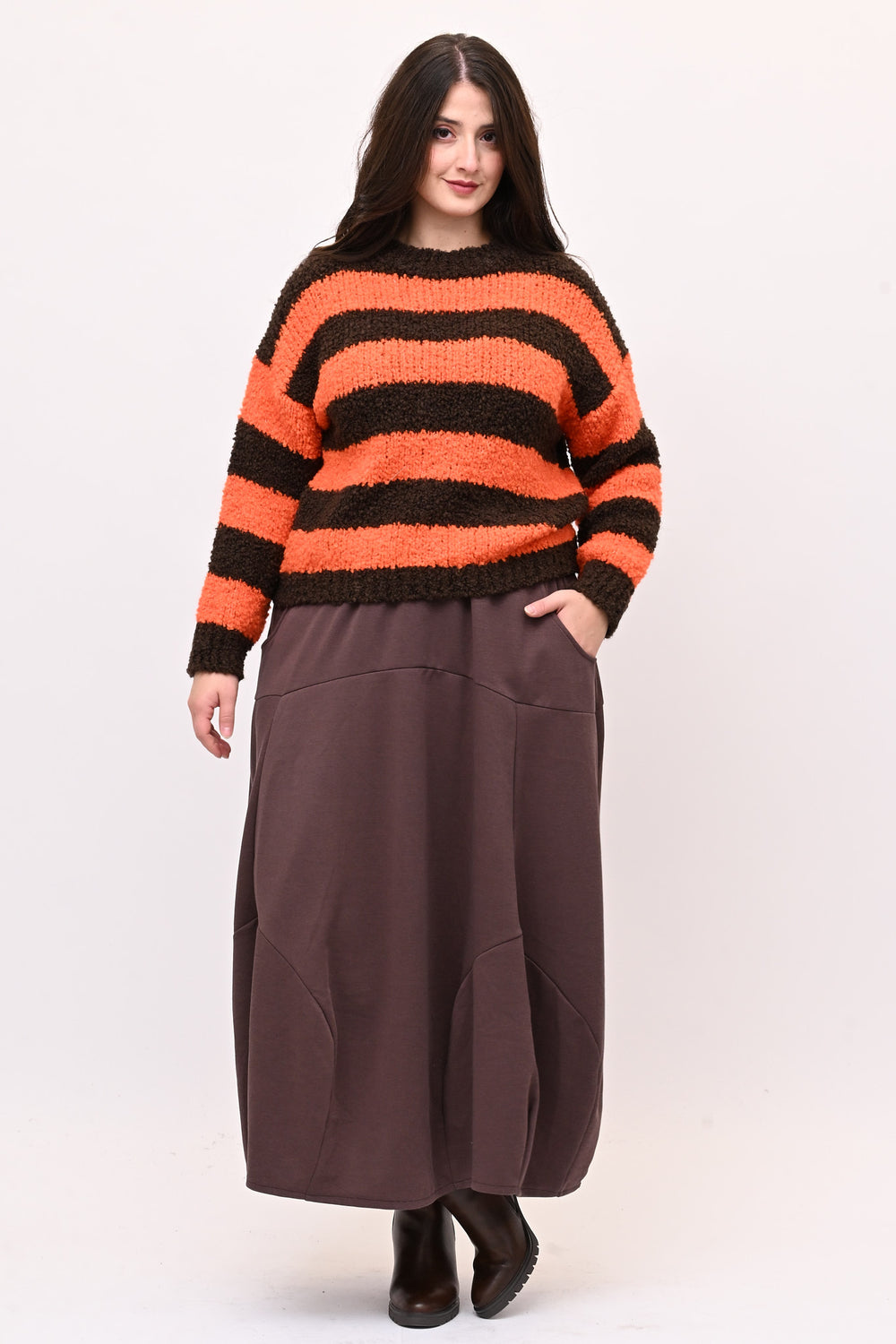 Pull boucle righe - Moro