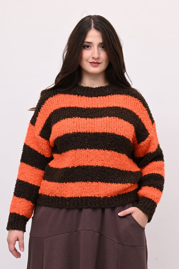 Pull boucle righe - Moro