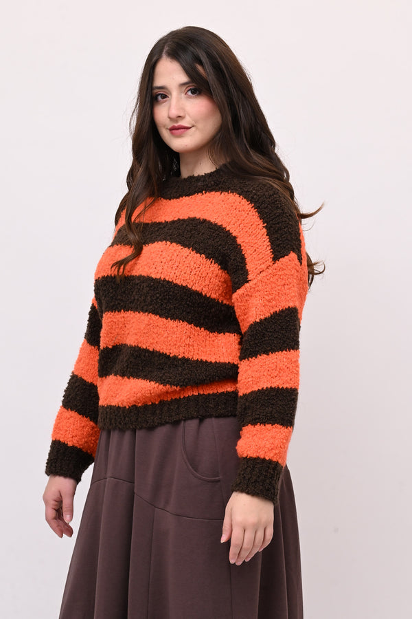 Pull boucle righe - Moro