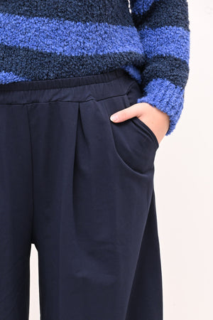 Pantalone palazzo felpa - Blu