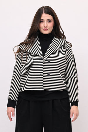 Giacca crop neoprene - Bianco