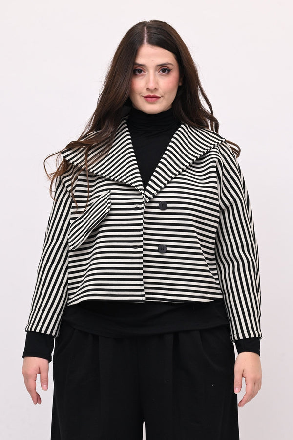 Giacca crop neoprene - Bianco