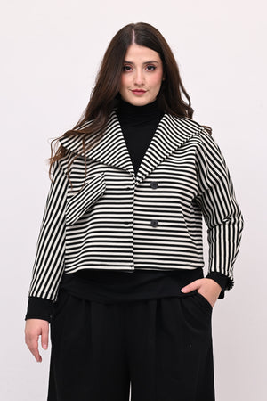 Giacca crop neoprene - Bianco