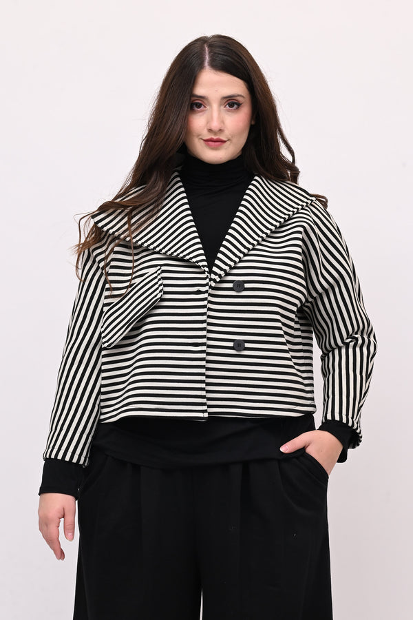 Giacca crop neoprene - Bianco