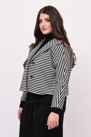 Giacca crop neoprene - Bianco