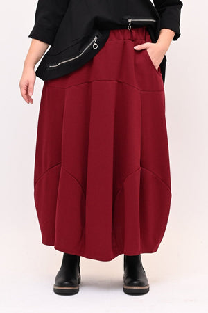 Gonna ovetto felpa - Vino