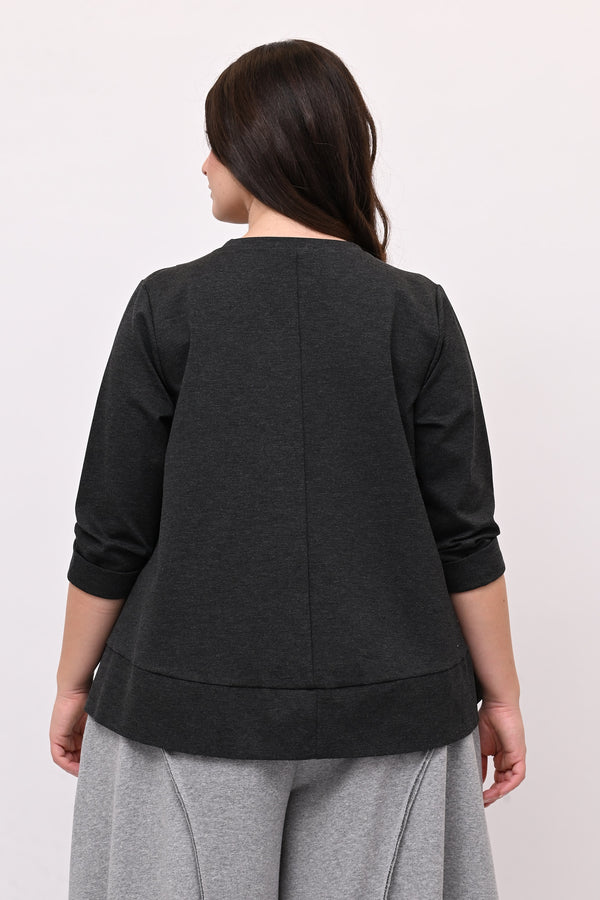 Maglia ruota doppia zip - Grigio