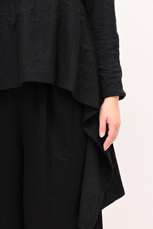 Maglia goffrata ruota - Nero