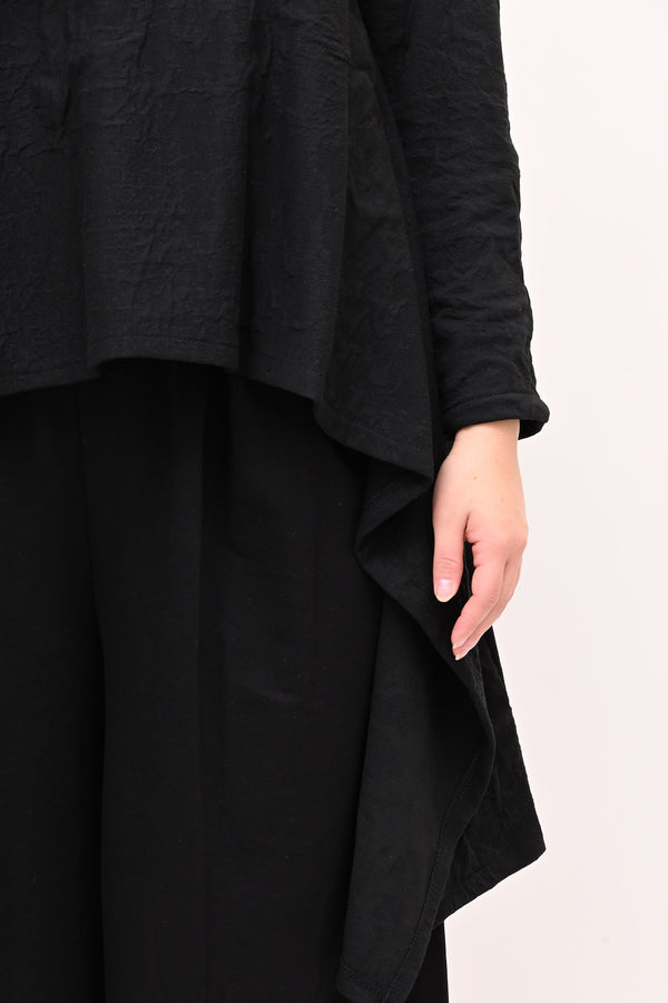 Maglia goffrata ruota - Nero